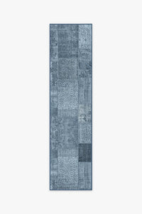 Patchwork Blue Rug