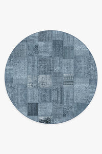 Patchwork Blue Rug