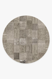 Patchwork Taupe Rug