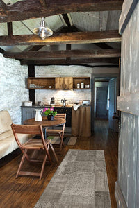 Patchwork Taupe Rug