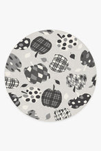 Load image into Gallery viewer, Pumpkin Black &amp; White Rug
