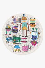 Load image into Gallery viewer, Robot Party Multicolor Rug
