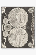 Load image into Gallery viewer, Sailor's Map Charcoal Rug
