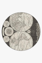 Load image into Gallery viewer, Sailor's Map Charcoal Rug
