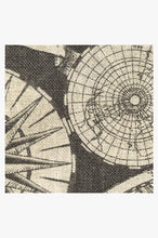 Load image into Gallery viewer, Sailor's Map Charcoal Rug
