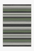 Load image into Gallery viewer, Outdoor Serape Stripe Green Rug
