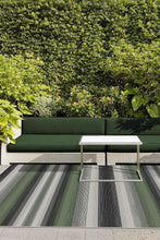 Load image into Gallery viewer, Outdoor Serape Stripe Green Rug
