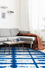 Load image into Gallery viewer, Shibori San Indigo Rug
