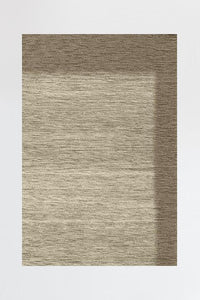 Solid Bordered Natural Rug