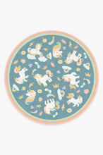 Load image into Gallery viewer, Unicorn Jamboree Blue Rug
