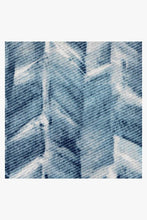 Load image into Gallery viewer, Watercolor Herringbone Blue Rug
