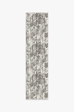 Load image into Gallery viewer, Watercolor Herringbone Grey Rug
